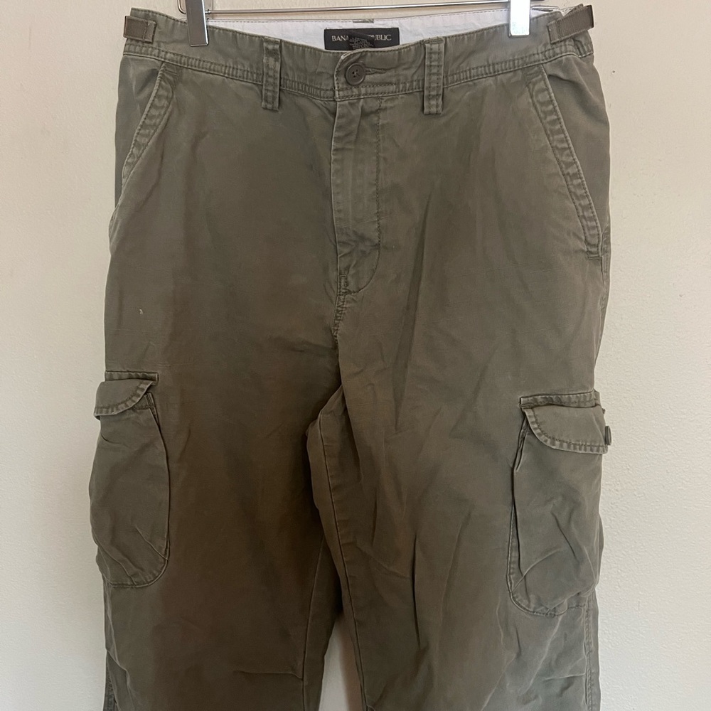Banana Republic Khaki Green Trousers